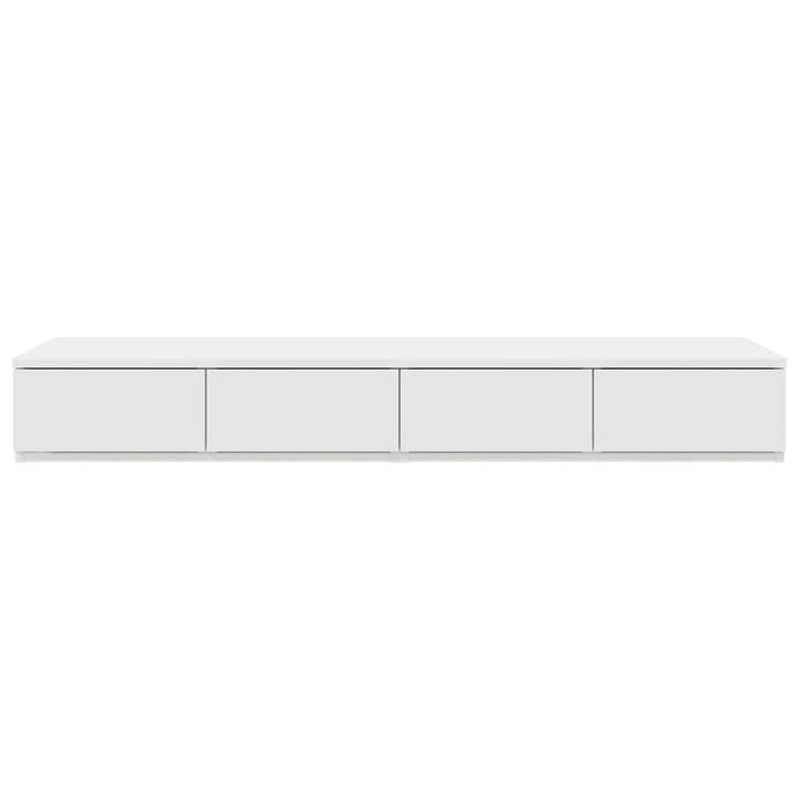 Sengeskuffer Hvid 120 x 36,5 x 16,5 cm Konstrueret træ