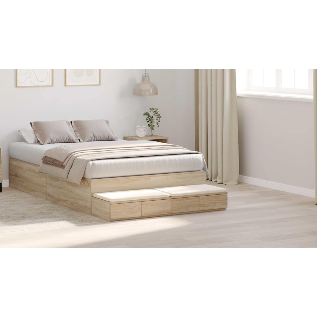 Sengeskuffer Sonoma eg 120 x 36,5 x 16,5 cm Konstrueret træ