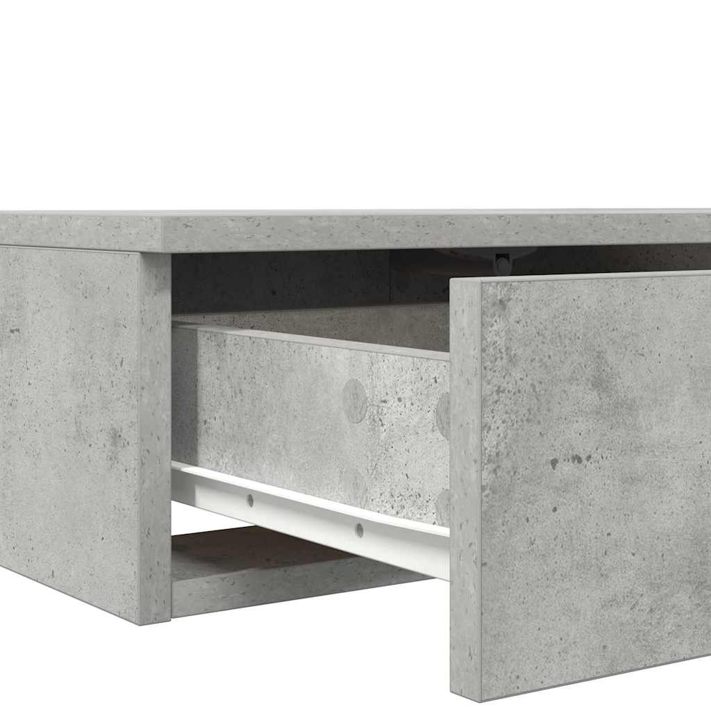 Sengeskuffer Beton Grå 120 x 36,5 x 16,5 cm Konstrueret træ