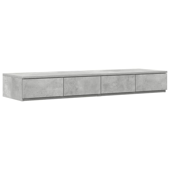 Sengeskuffer Beton Grå 120 x 36,5 x 16,5 cm Konstrueret træ