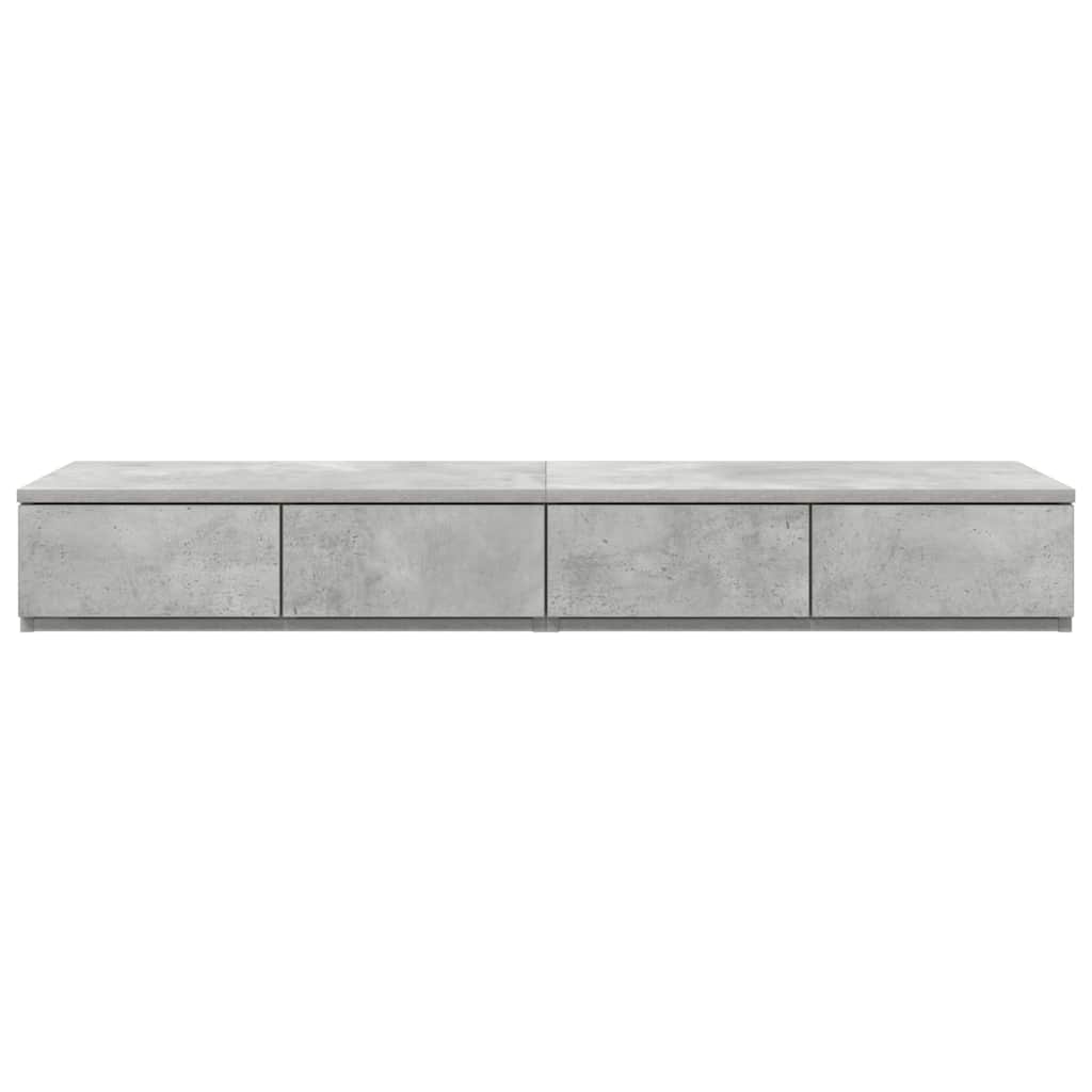 Sengeskuffer Beton Grå 120 x 36,5 x 16,5 cm Konstrueret træ