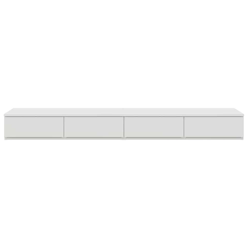 Sengeskuffer Hvid 140 x 36,5 x 16,5 cm Konstrueret træ