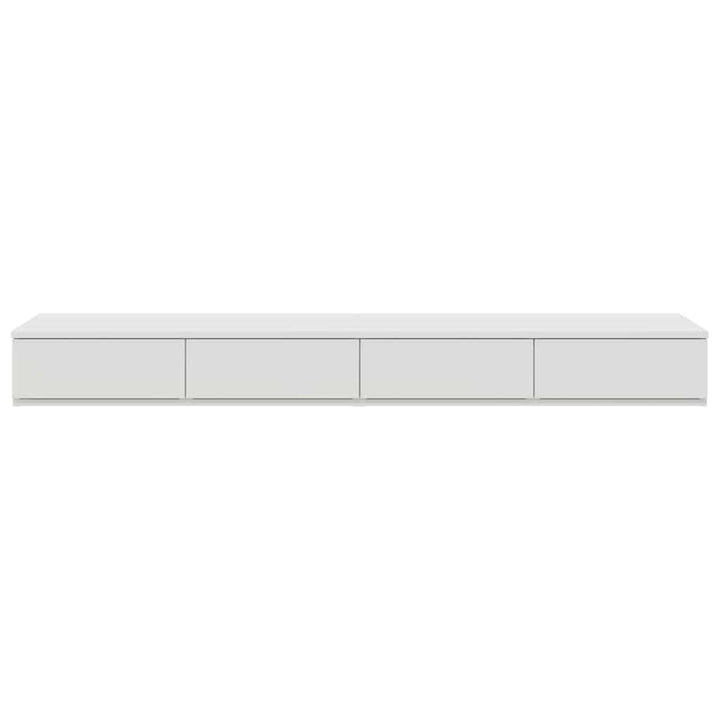Sengeskuffer Hvid 140 x 36,5 x 16,5 cm Konstrueret træ