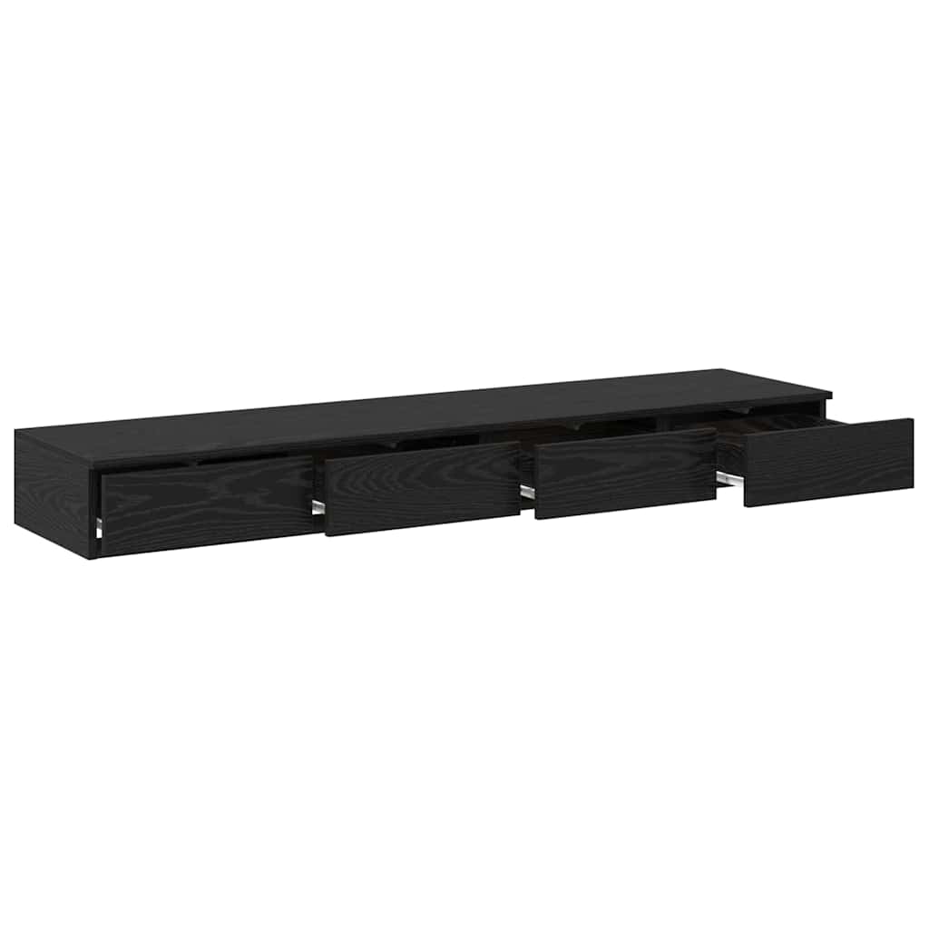 Sengeskuffer Sort eg 140 x 36,5 x 16,5 cm Konstrueret træ