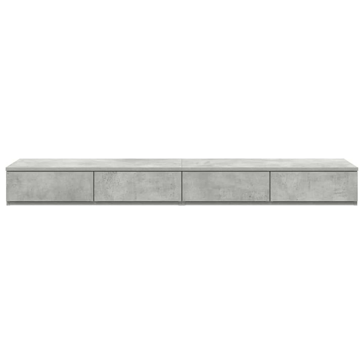 Sengeskuffer Beton Grå 140 x 36,5 x 16,5 cm Konstrueret træ