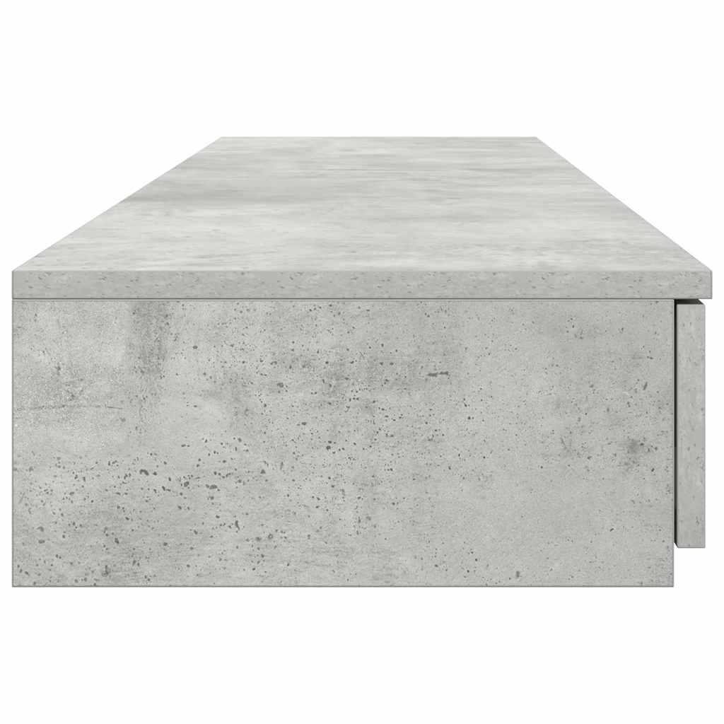 Sengeskuffer Beton Grå 140 x 36,5 x 16,5 cm Konstrueret træ