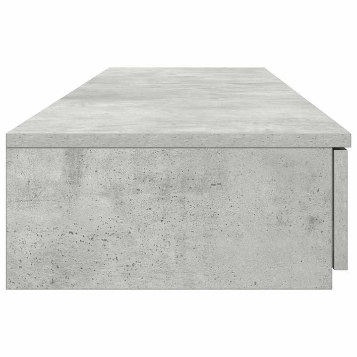 Sengeskuffer Beton Grå 140 x 36,5 x 16,5 cm Konstrueret træ