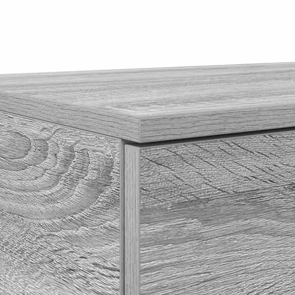 Sengeskuffer Grå Sonoma 140 x 36,5 x 16,5 cm Konstrueret træ