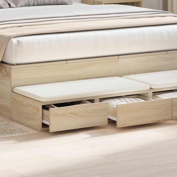 Sengeskuffer Sonoma eg 150 x 36,5 x 16,5 cm Konstrueret træ
