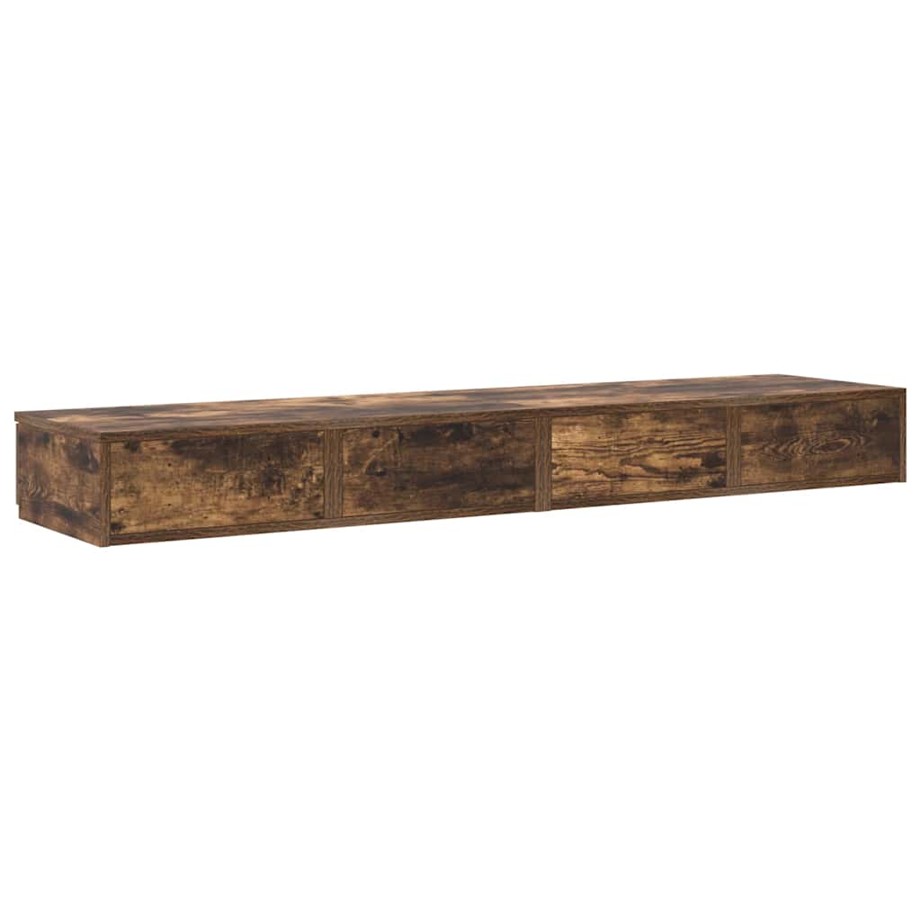 Sengeskuffer Røget eg 150 x 36,5 x 16,5 cm Konstrueret træ