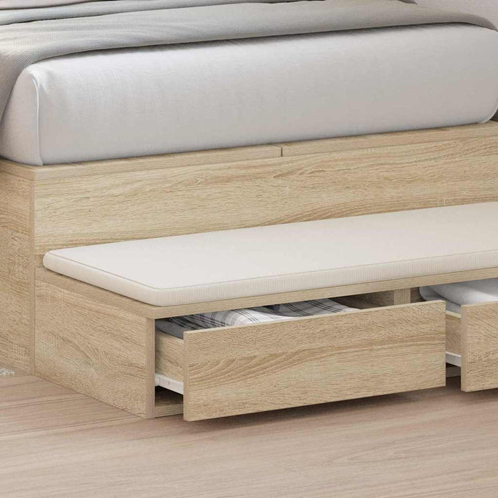 Sengeskuffer Sonoma eg 75 x 36,5 x 16,5 cm Konstrueret træ