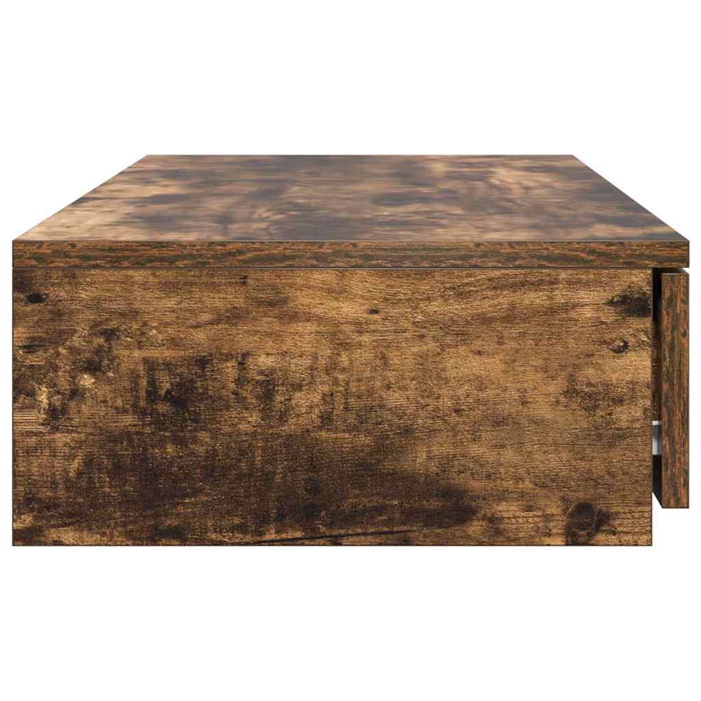 Sengeskuffer Røget eg 75 x 36,5 x 16,5 cm Konstrueret træ