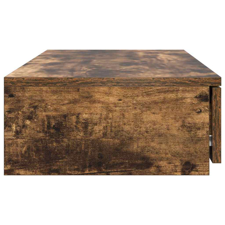 Sengeskuffer Røget eg 75 x 36,5 x 16,5 cm Konstrueret træ