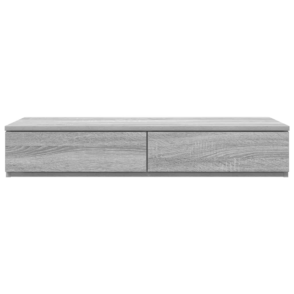 Sengeskuffer Grå Sonoma 75 x 36,5 x 16,5 cm Konstrueret træ