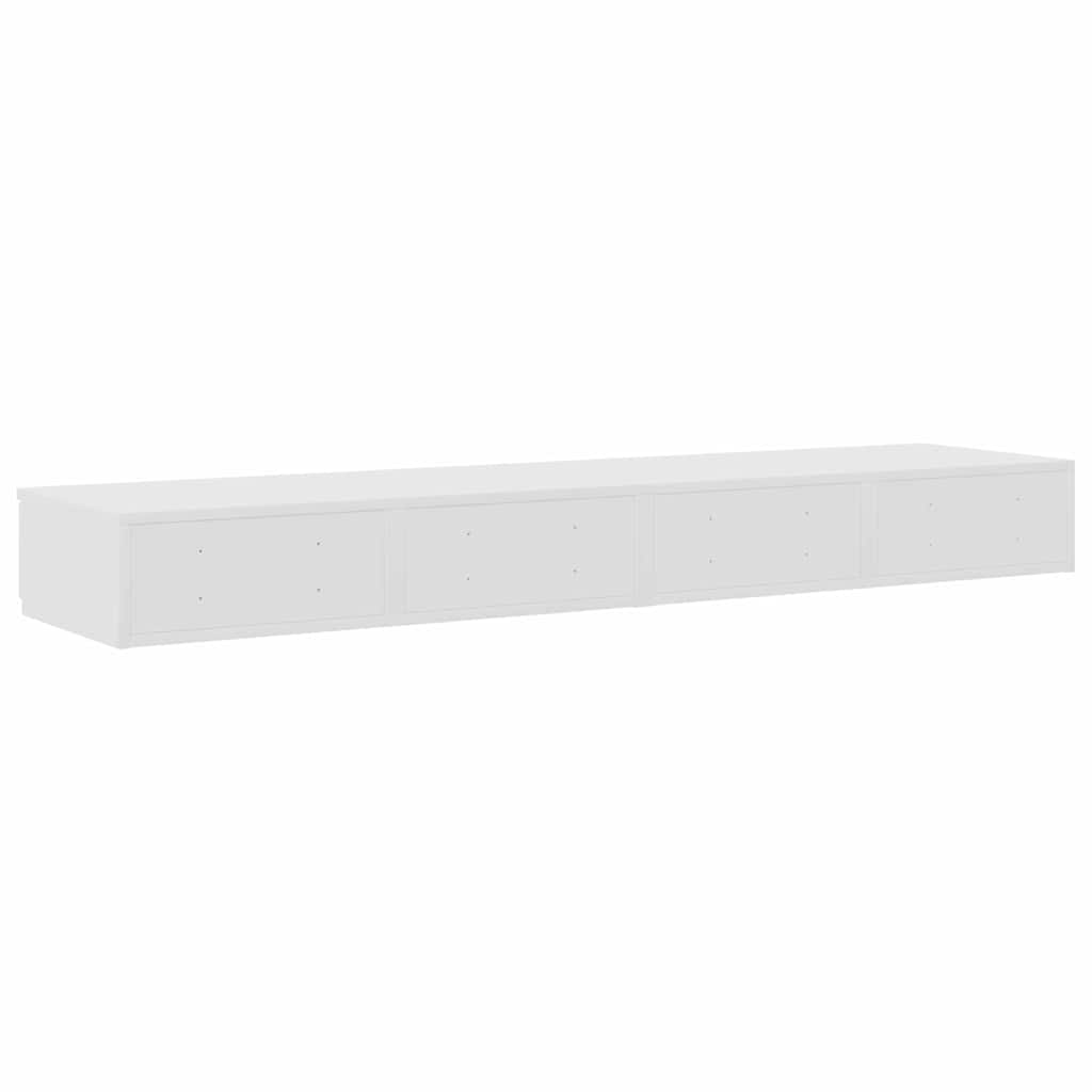 Sengeskuffer Hvid 160 x 36,5 x 16,5 cm Konstrueret træ