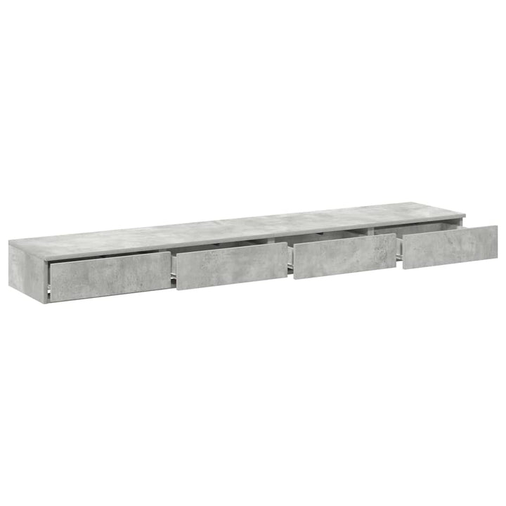 Sengeskuffer Beton Grå 180 x 36,5 x 16,5 cm Konstrueret træ