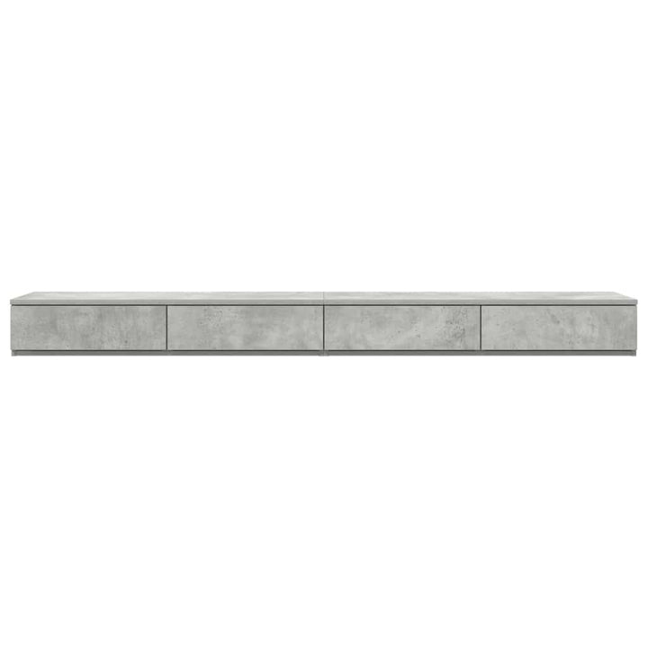 Sengeskuffer Beton Grå 180 x 36,5 x 16,5 cm Konstrueret træ