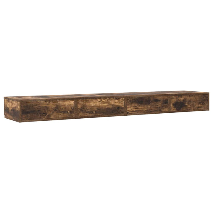 Sengeskuffer Røget eg 180 x 36,5 x 16,5 cm Konstrueret træ