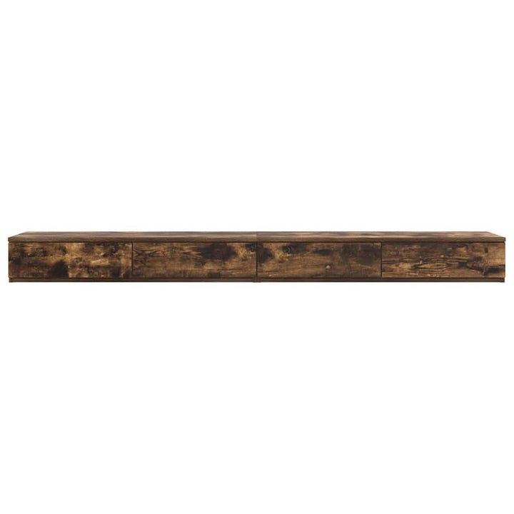 Sengeskuffer Røget eg 180 x 36,5 x 16,5 cm Konstrueret træ
