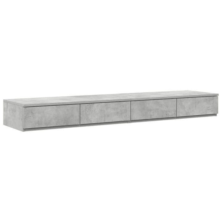 Sengeskuffer Beton Grå 135 x 36,5 x 16,5 cm Konstrueret træ