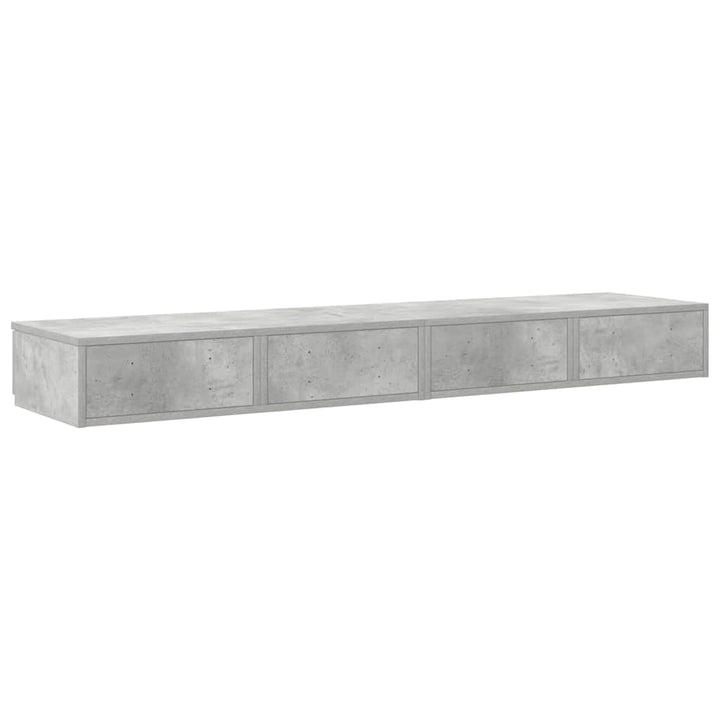 Sengeskuffer Beton Grå 135 x 36,5 x 16,5 cm Konstrueret træ
