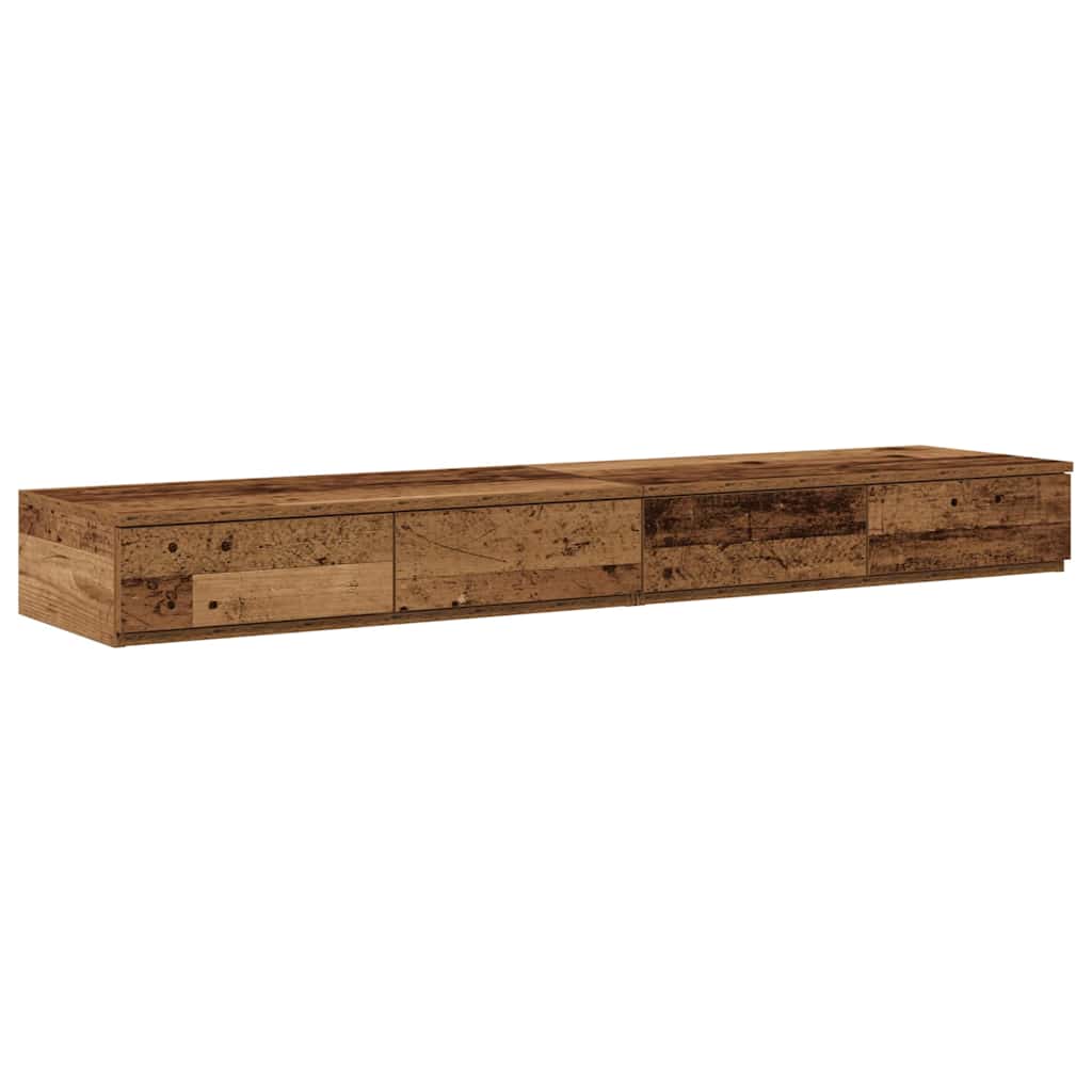 Sengeskuffer Gammelt træ 135 x 36,5 x 16,5 cm Konstrueret træ