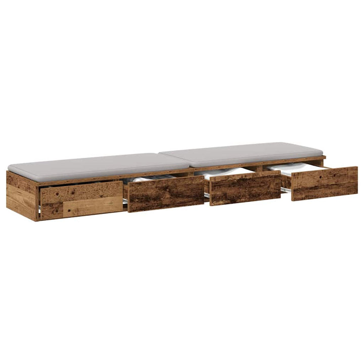 Sengeskuffer Gammelt træ 135 x 36,5 x 16,5 cm Konstrueret træ