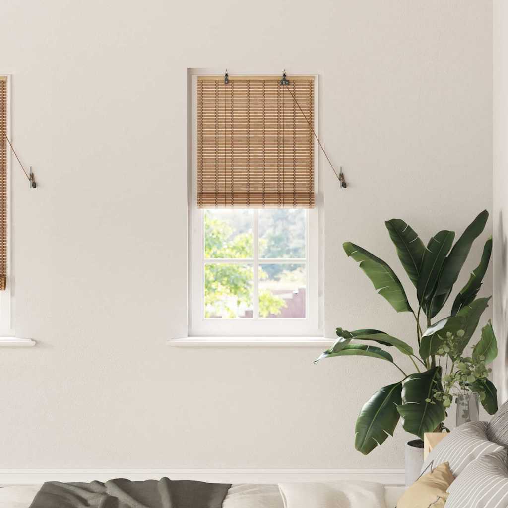 Rullegardin Naturlig og Brun 60 x 220 cm Bambus
