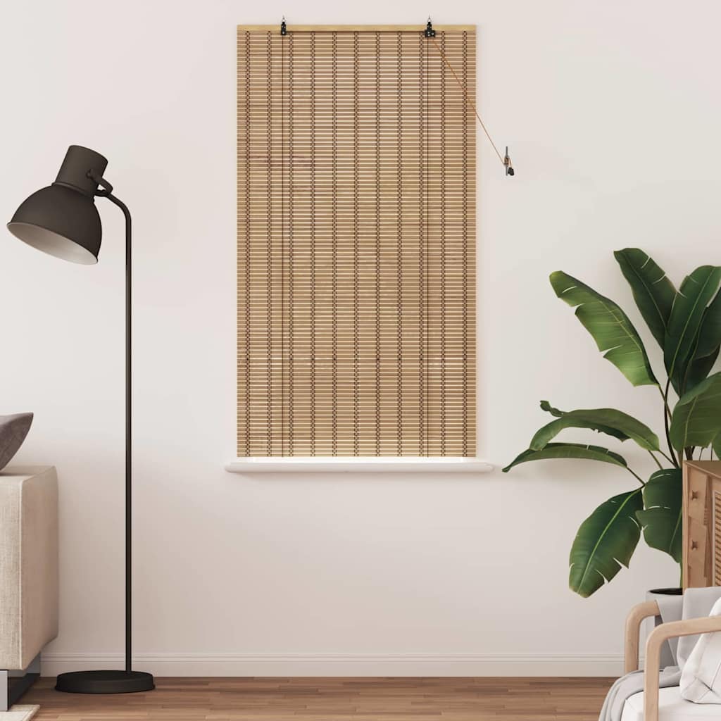 Rullegardin Naturlig og Brun 80 x 220 cm Bambus