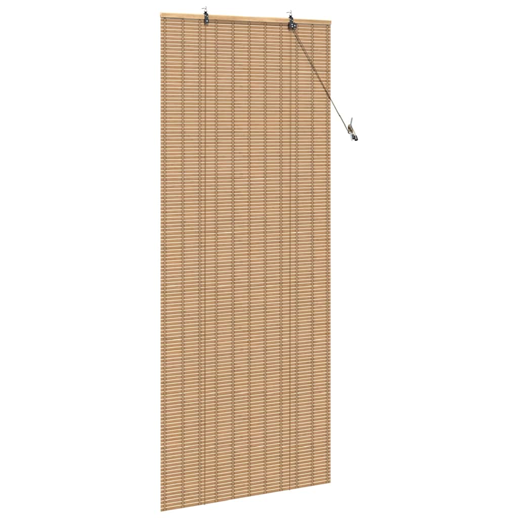 Rullegardin med gardiner Natur 90 x 220 cm Bambus