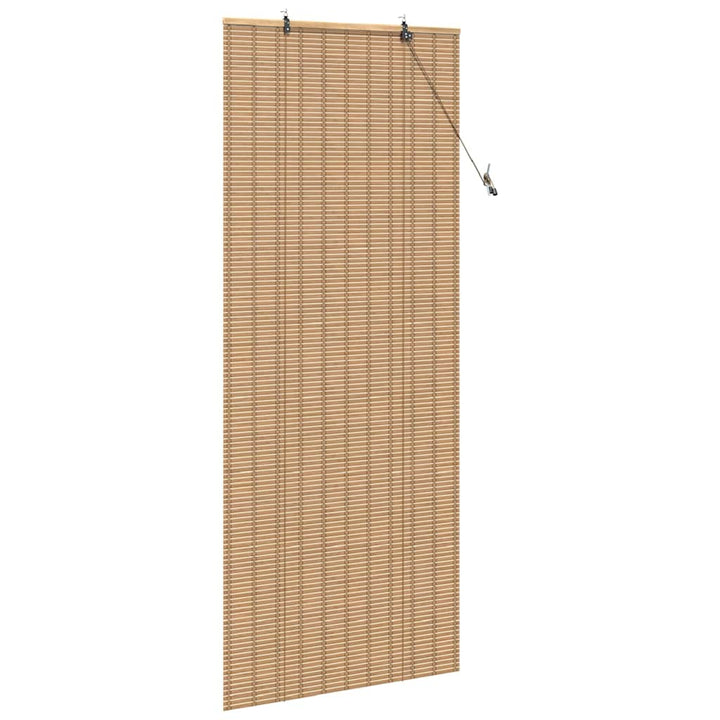 Rullegardin med gardiner Natur 90 x 220 cm Bambus