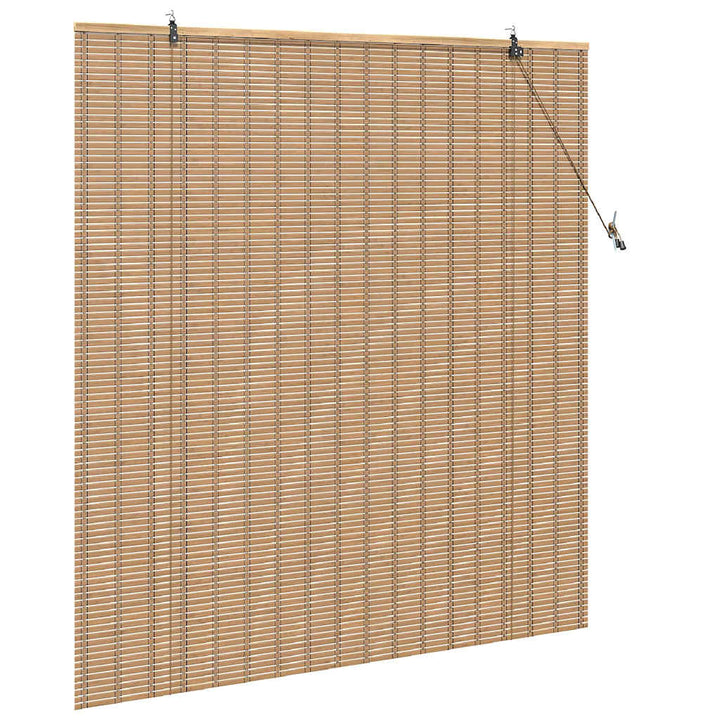 Rullegardin med gardiner Natur 150 x 160 cm Bambus
