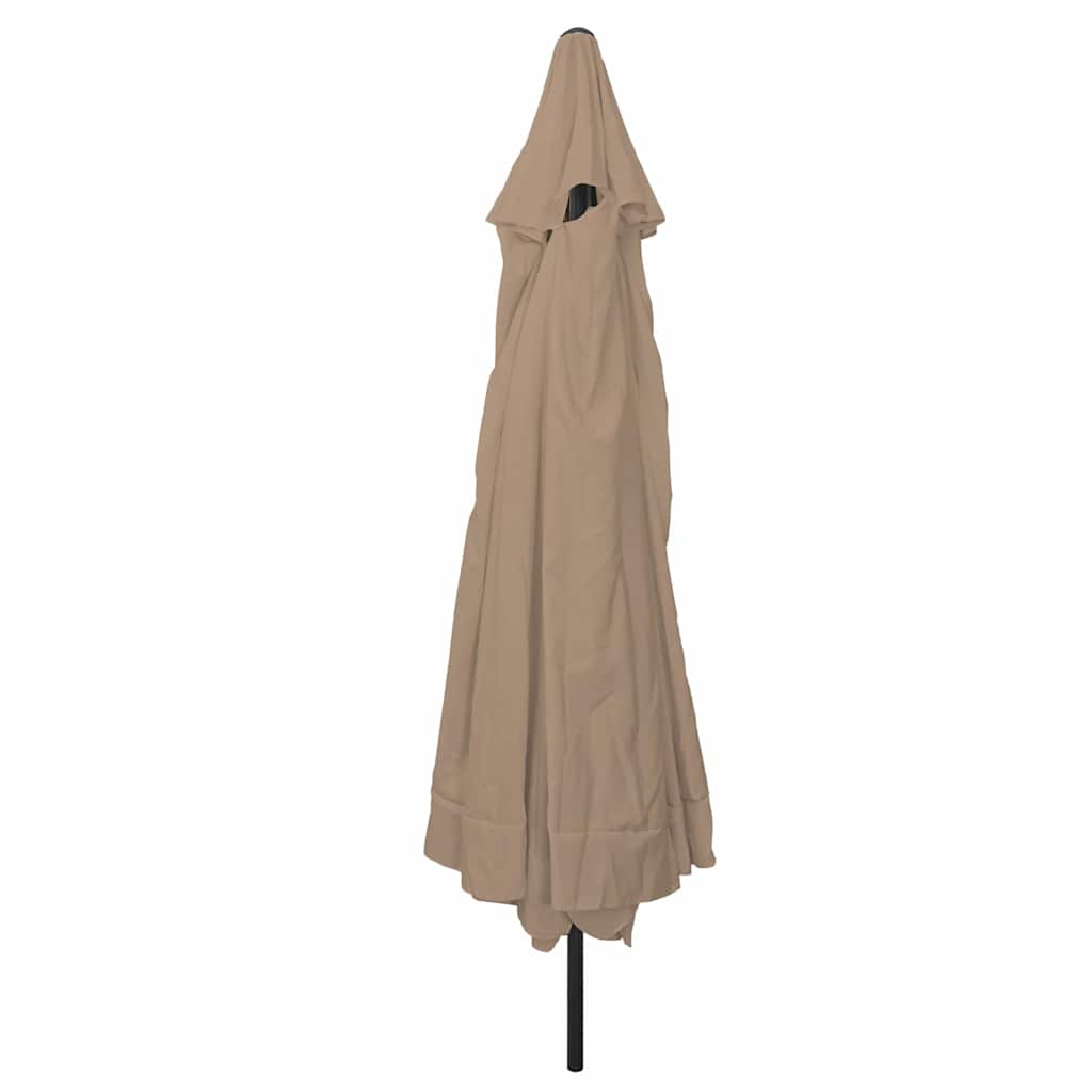 Havesol Gråbrun 394 x 394 x 248 cm Polyester og Stål