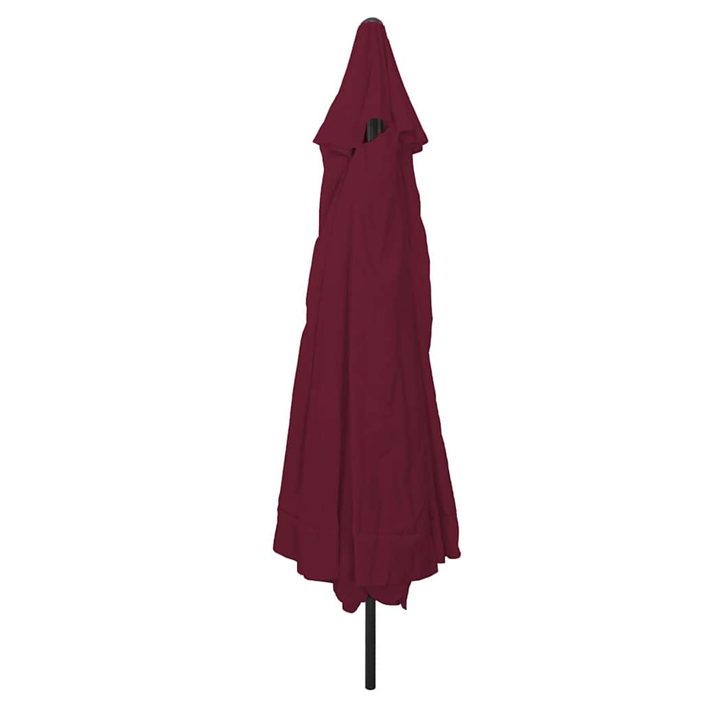 Havesol Bordeaux Rød 394 x 394 x 248 cm Polyester og Stål