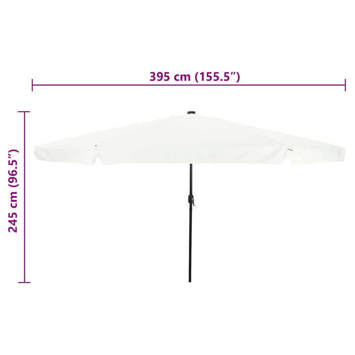 Havesol Sand og Antracit 395 x 395 x 245 cm Polyester