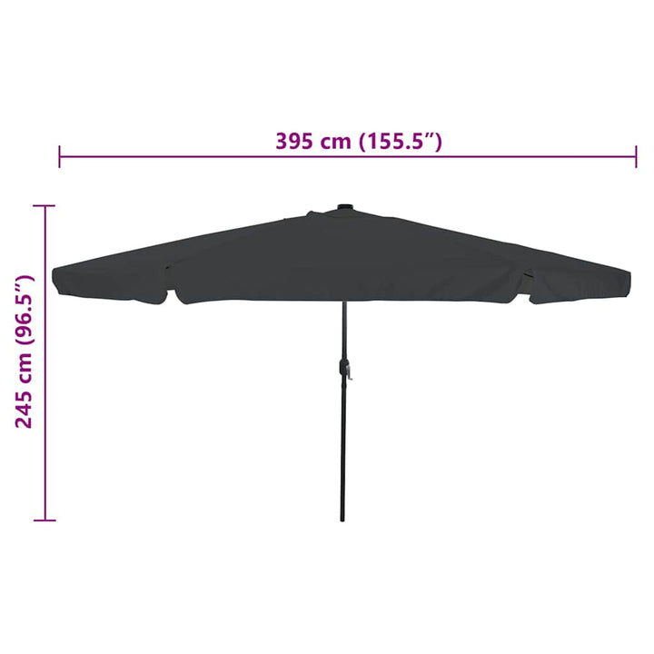Havesol Antracit 395 x 395 x 245 cm Polyester