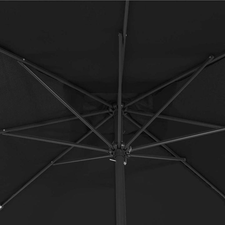 Havesol Sort 295 x 295 x 245 cm Polyester og Stål