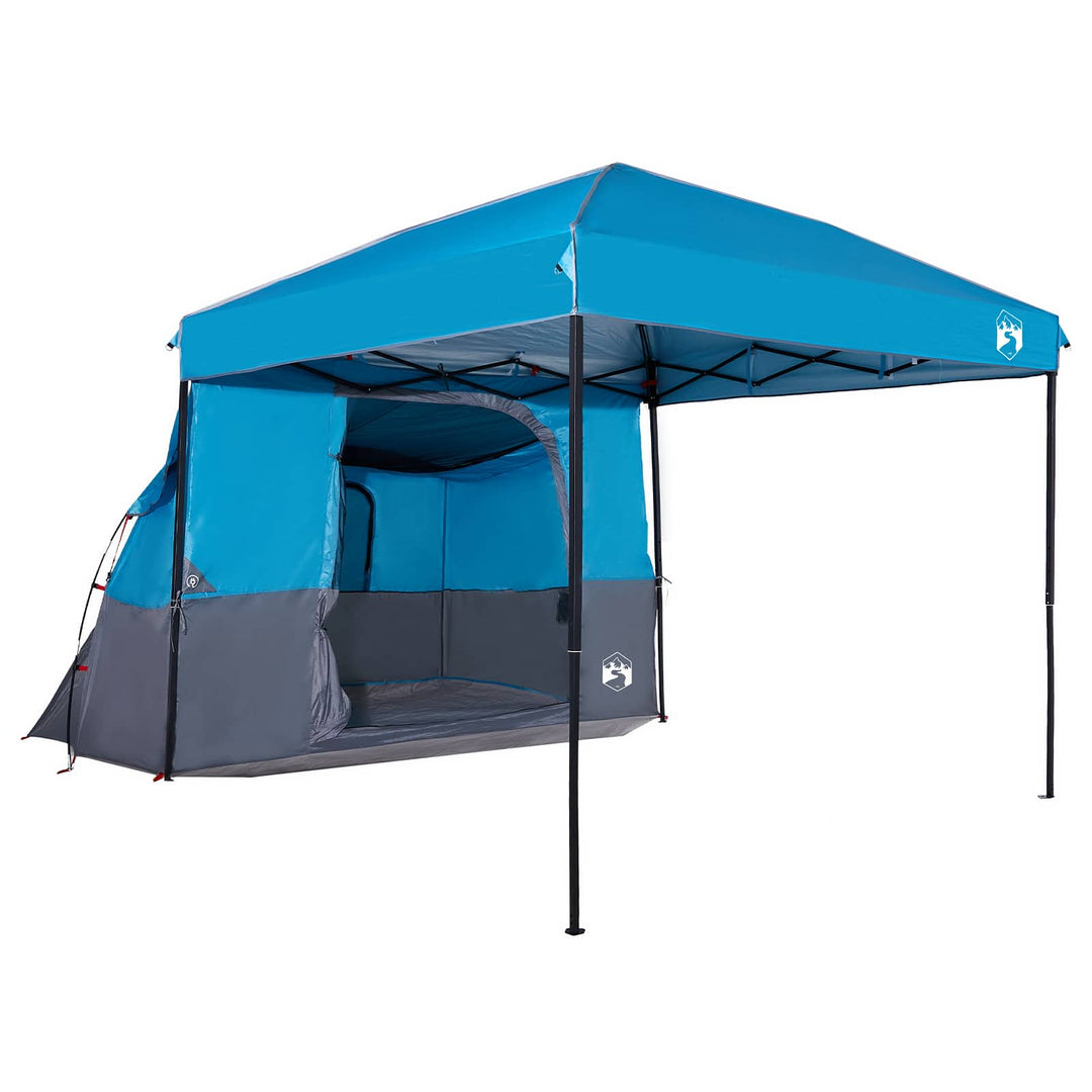 Camping Telt Sæt 2 stk. 4 personer Blå Taffeta og Stof