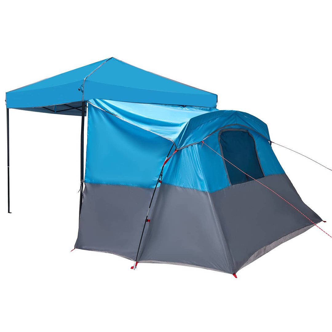 Camping Telt Sæt med tag 2 pcs Blå Taffeta og Stof