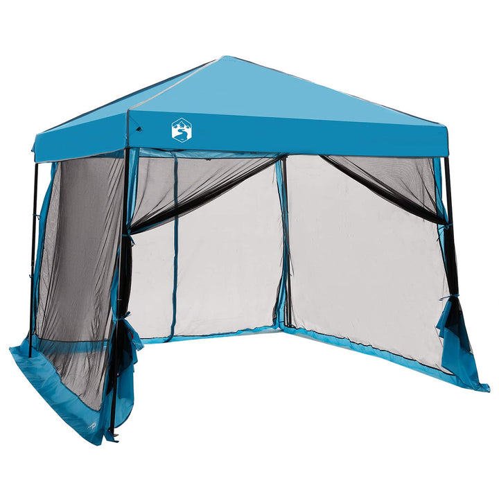 Camping Telt Sæt med tag 2 pcs Blå Taffeta og Stof