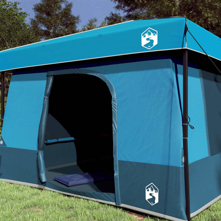 Camping Telt Sæt med tag 2 pcs Blå Taffeta og Stof