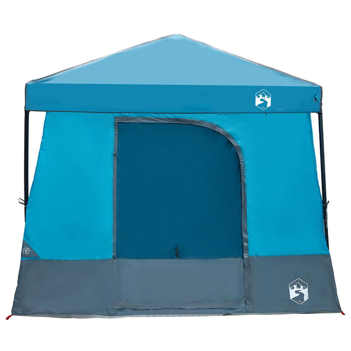 Camping Telt Sæt med tag 2 pcs Blå Taffeta og Stof