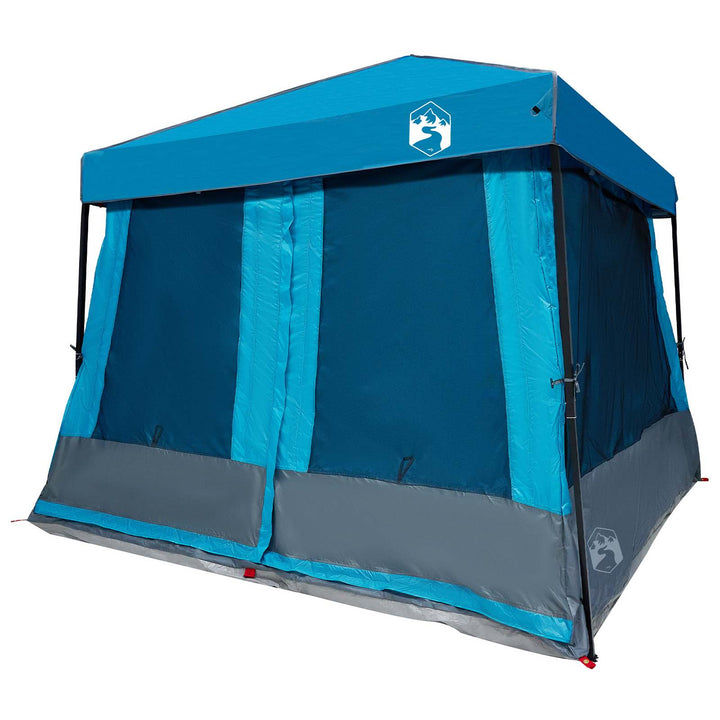 Camping Telt Sæt med tag 2 pcs Blå Taffeta og Stof