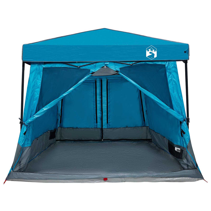 Camping Telt Sæt med tag 2 pcs Blå Taffeta og Stof