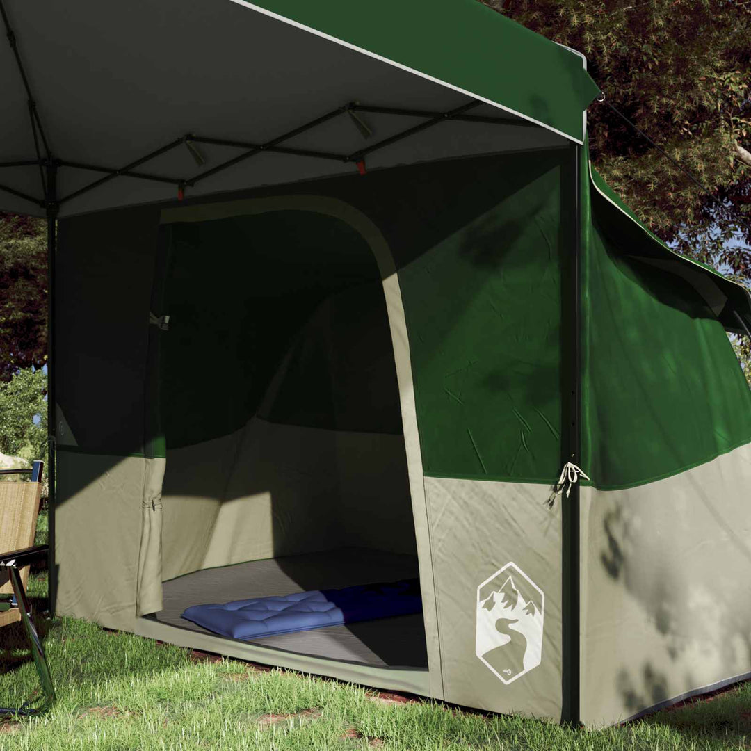 Camping Telt Sæt med tag 2 pcs Grøn Taffeta og Stof