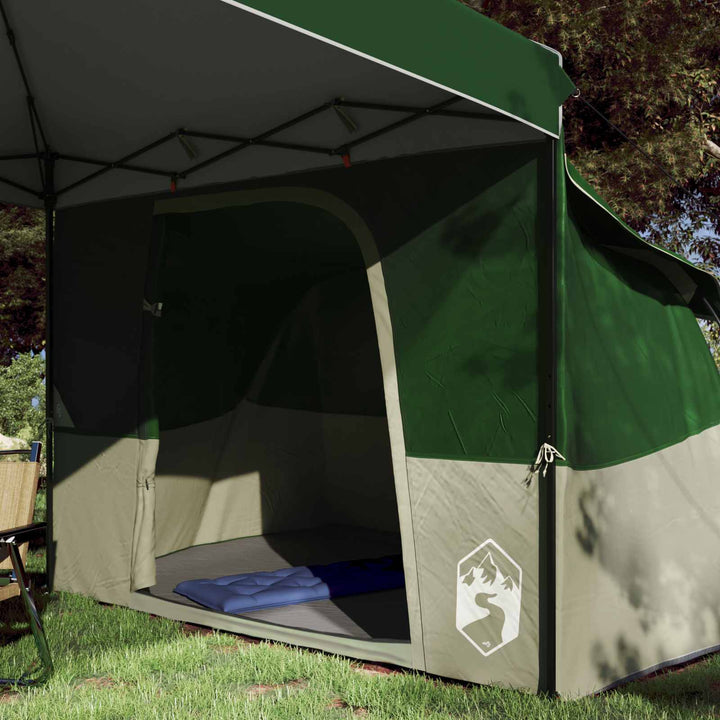 Camping Telt Sæt med tag 2 pcs Grøn Taffeta og Stof