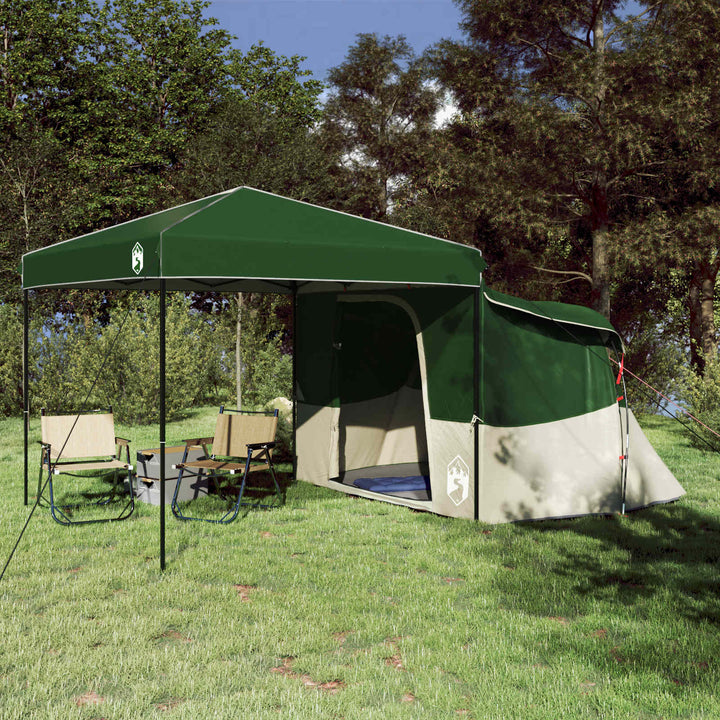 Camping Telt Sæt med tag 2 pcs Grøn Taffeta og Stof