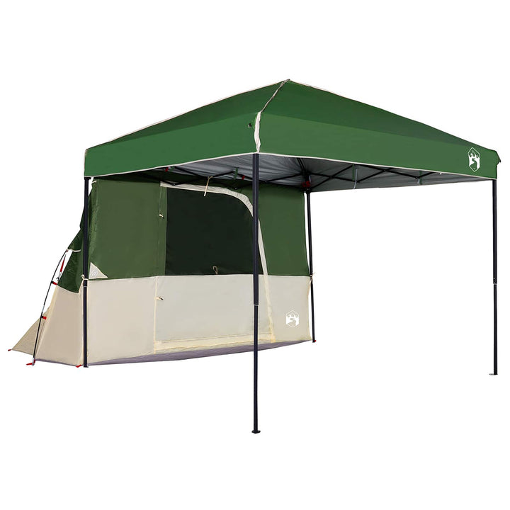 Camping Telt Sæt med tag 2 pcs Grøn Taffeta og Stof