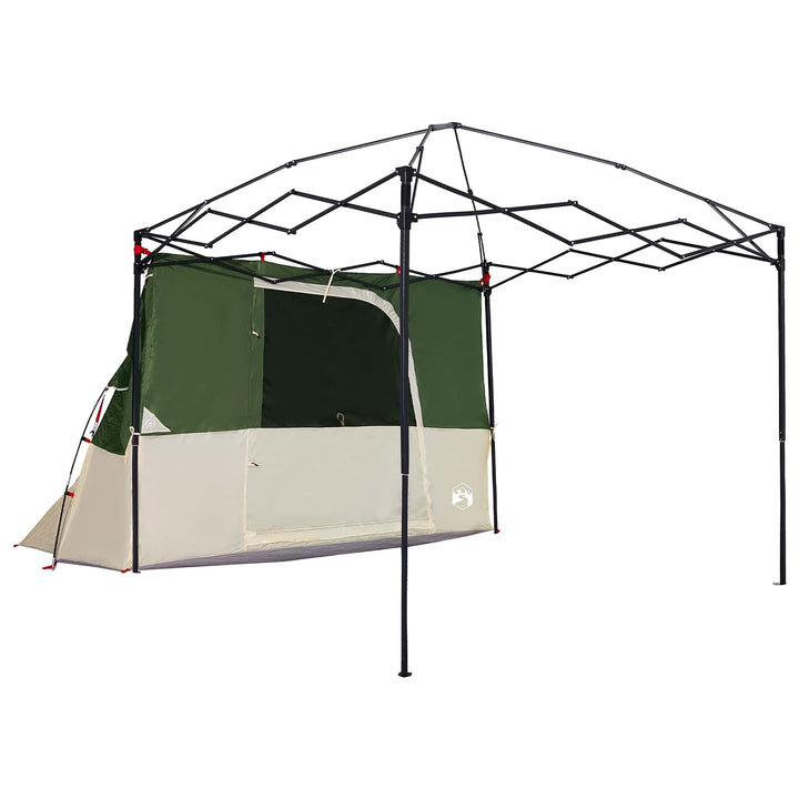 Camping Telt Sæt med tag 2 pcs Grøn Taffeta og Stof