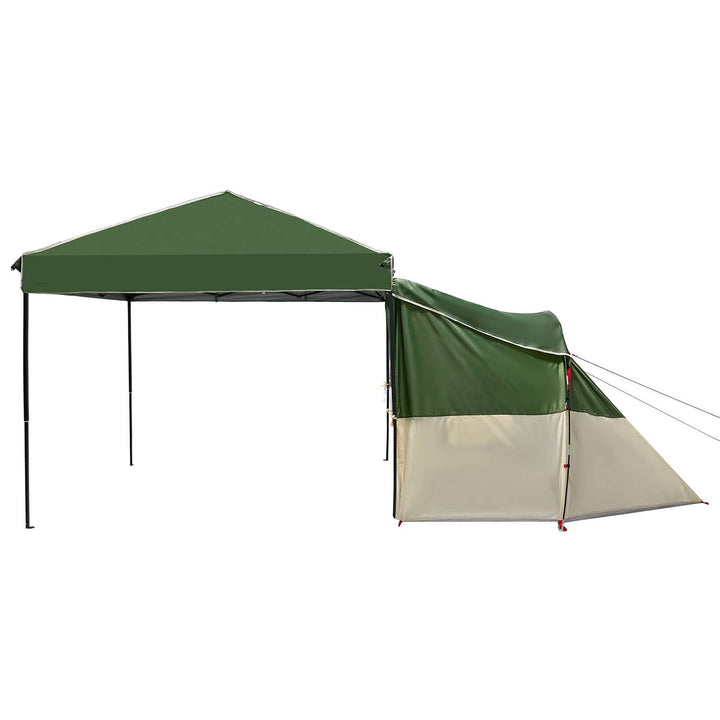 Camping Telt Sæt med tag 2 pcs Grøn Taffeta og Stof